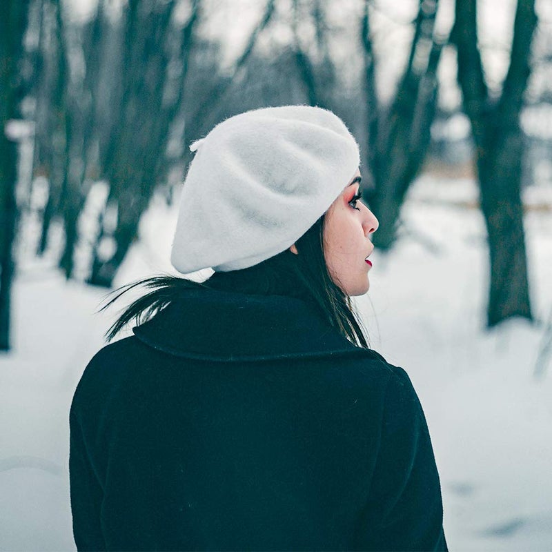 Jolbndcv 5 PCS Beret Hat French Beanie Hat Outdoor Hat Winter Hat Fashion Lady Hat - Image 5